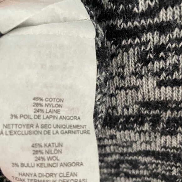 Armani Exchange Wool Blend Cardigan - Black/Grey Size M - Picture 3 of 3